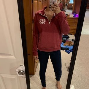 Red IUPUI Quarter-Zip